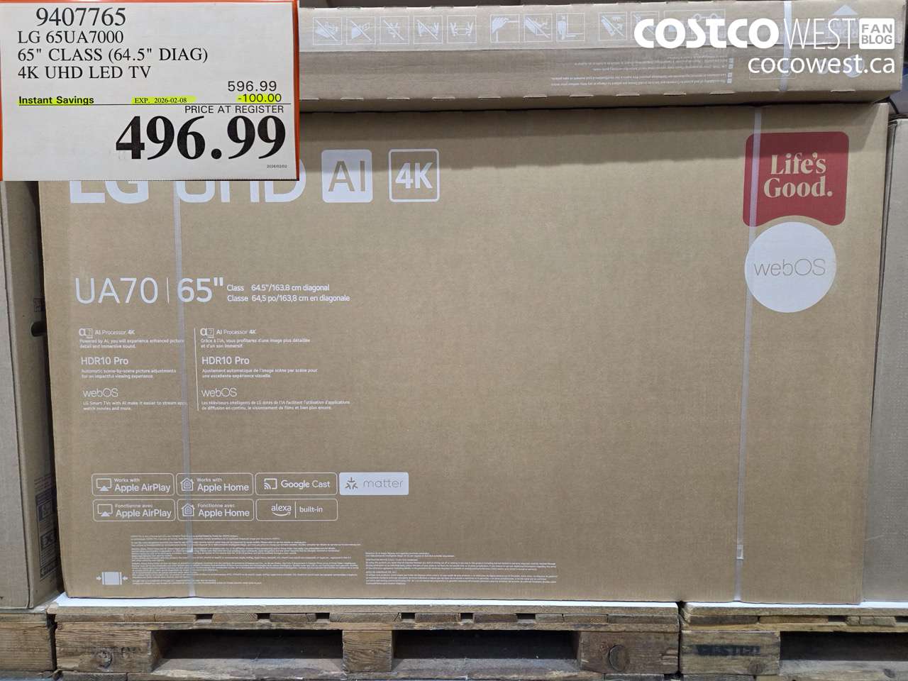 9407765 LG 54UA7000 65