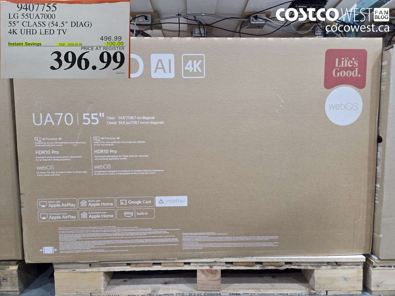 9407755 LG 55UA7000 55