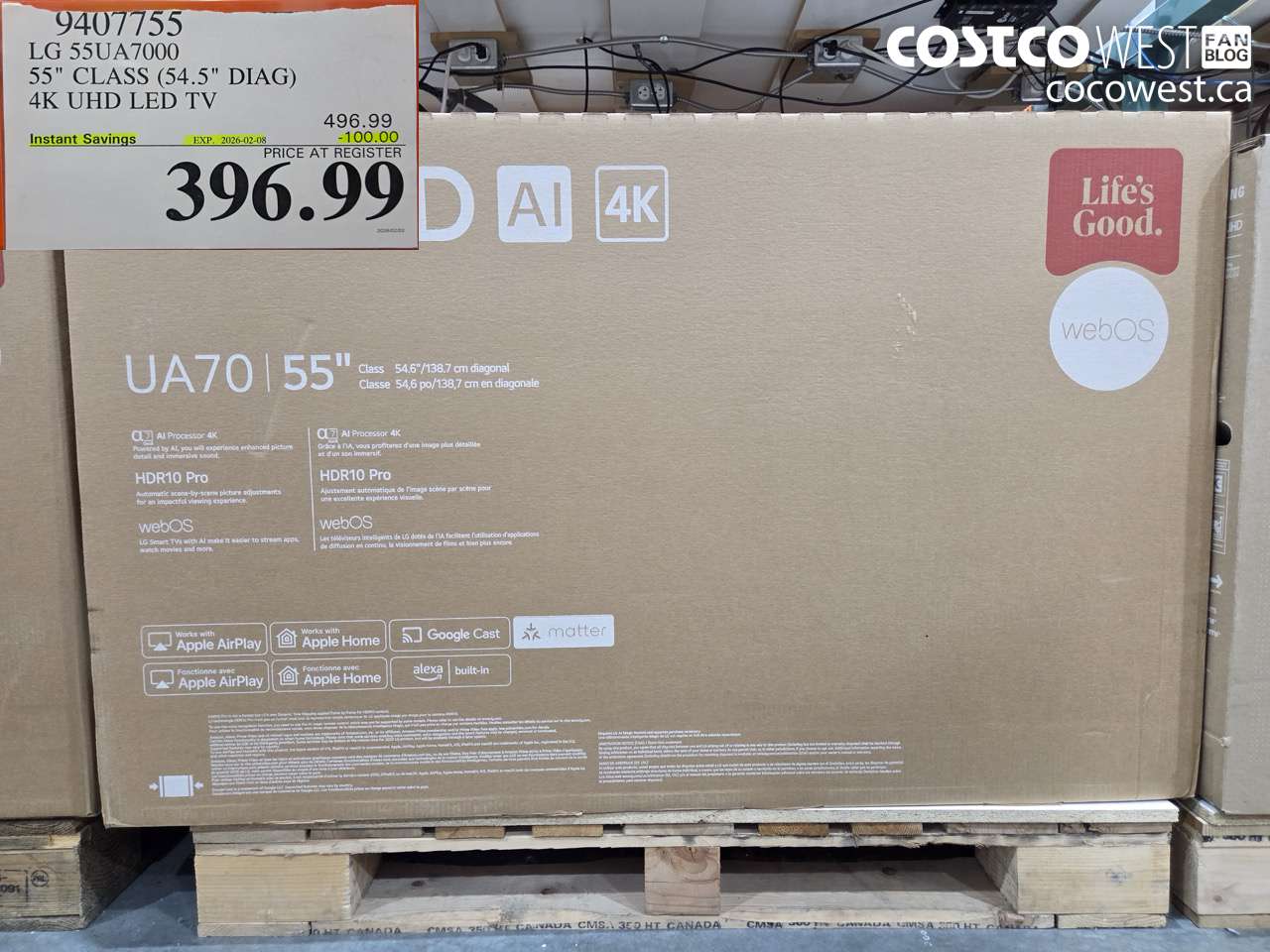 9407755 LG 55UA7000 55