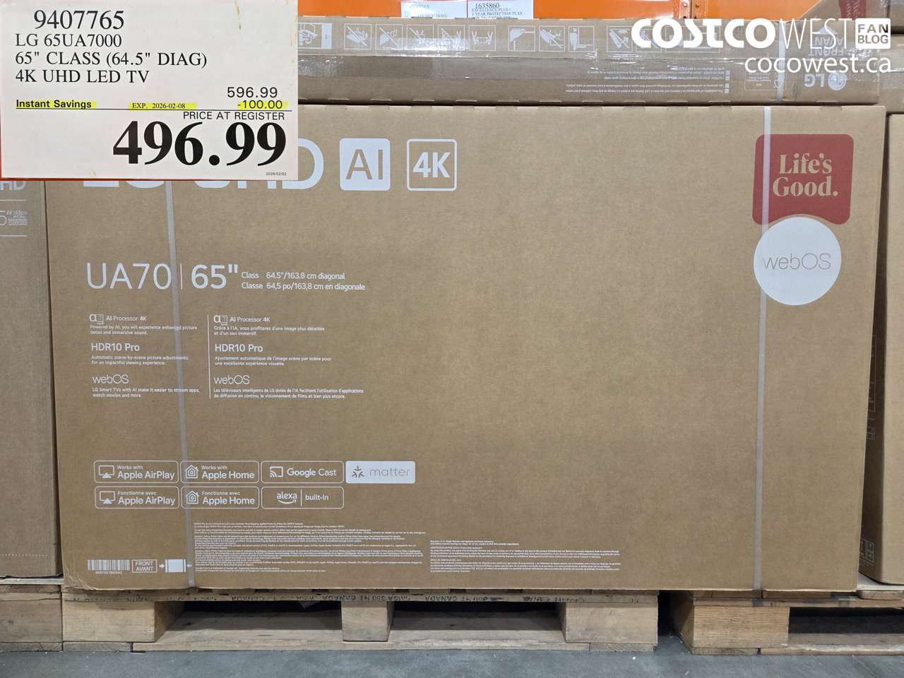 9407765 LG 65UA7000 65