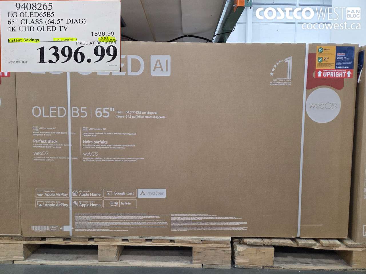 9408265 LG OLED65B5 65