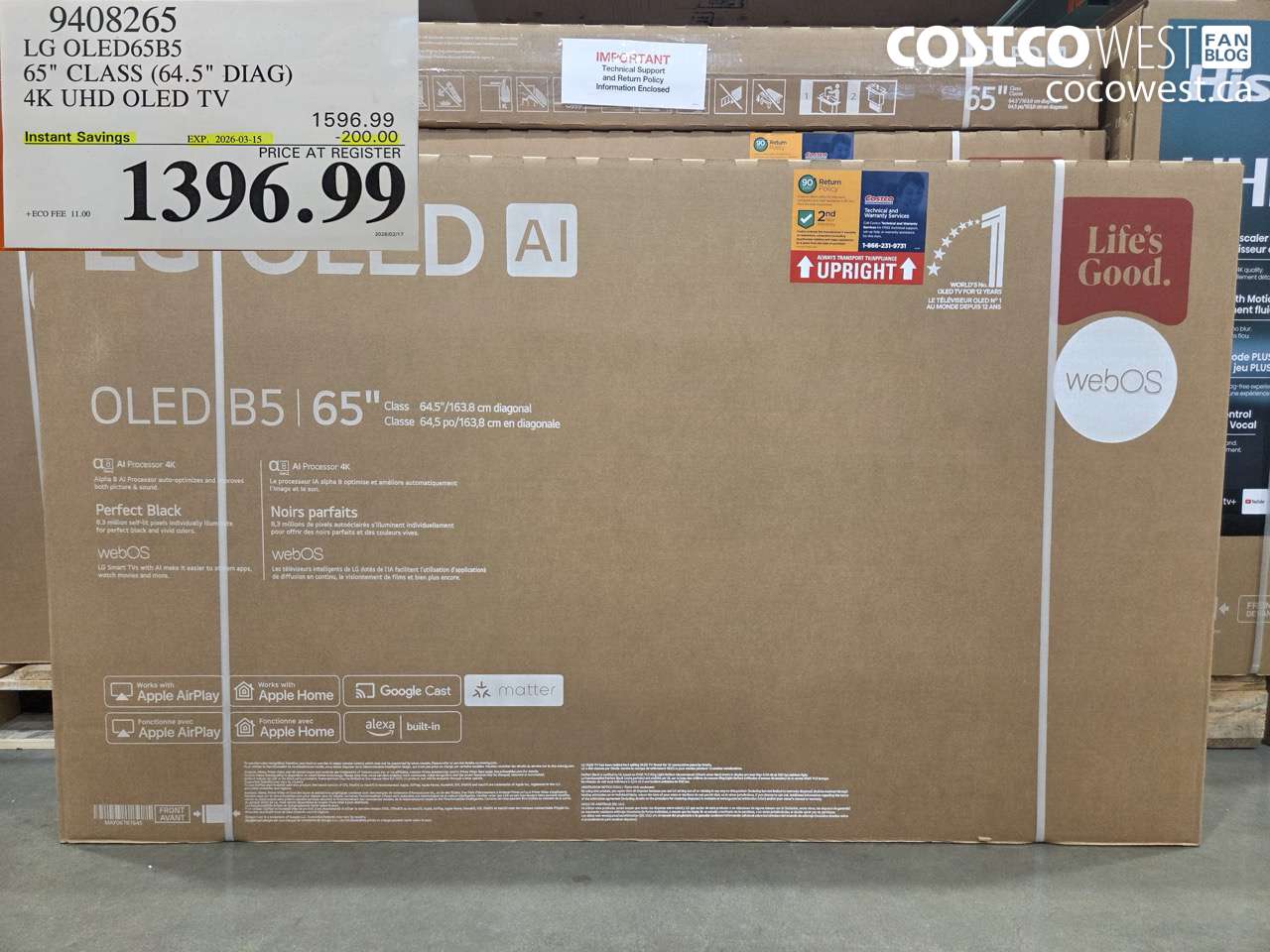 9408265 LG OLED65B5 65