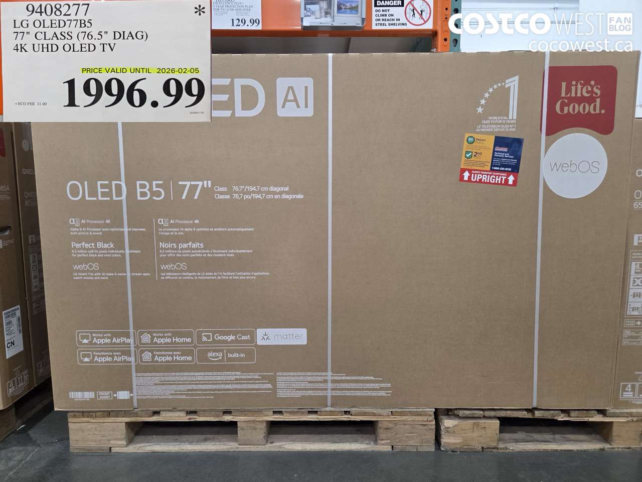 9408277 LG OLED77B5 77