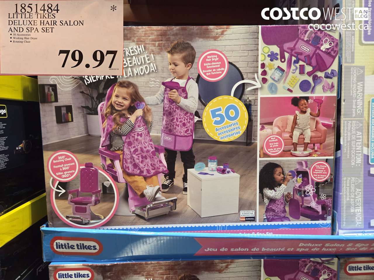 1851484 LITTLE TIKES DELUXE HAIR SALON AND SPA SET $79.97