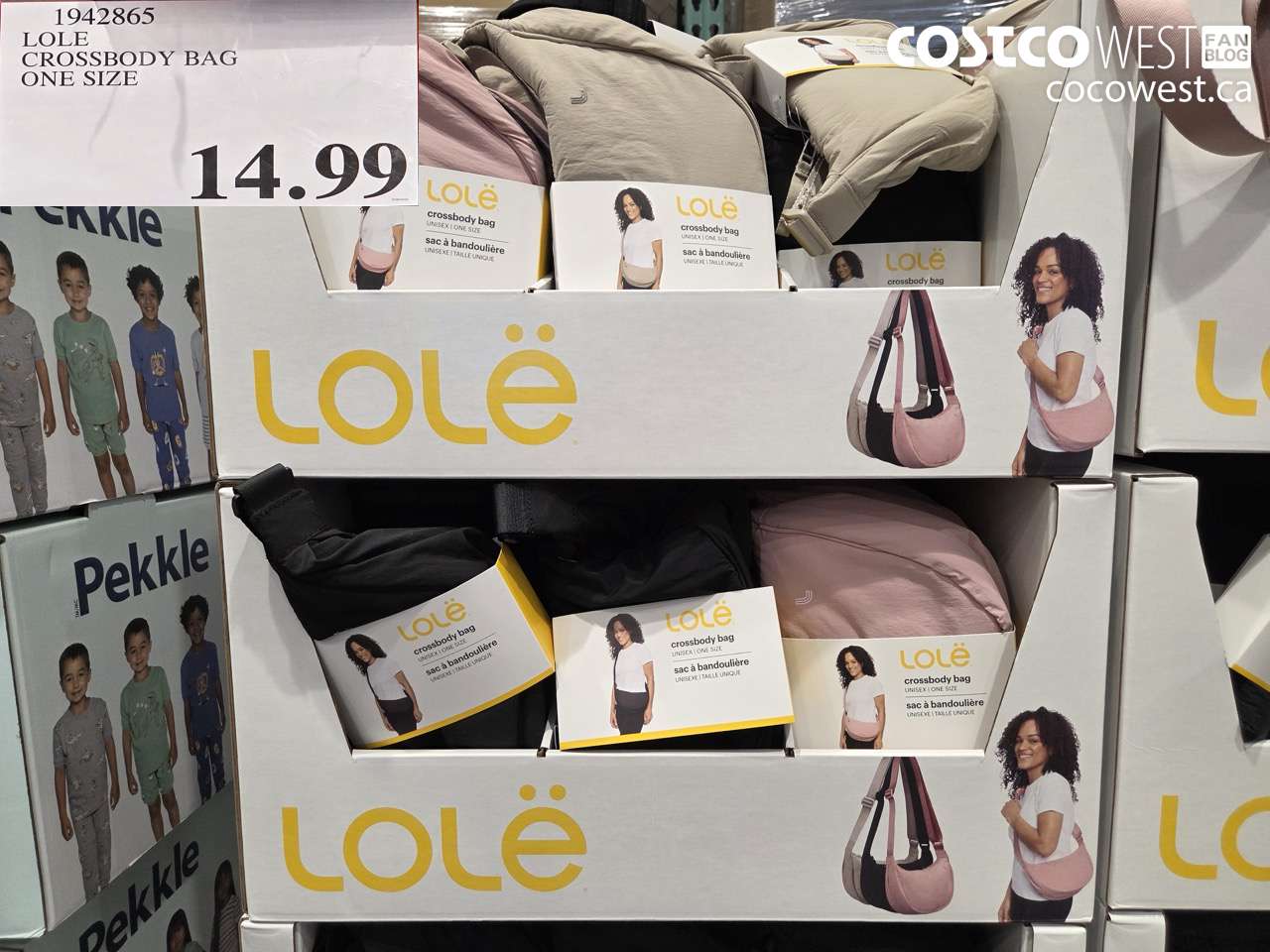 1942865 LOLE CROSSBODY BAG ONE SIZE $14.99