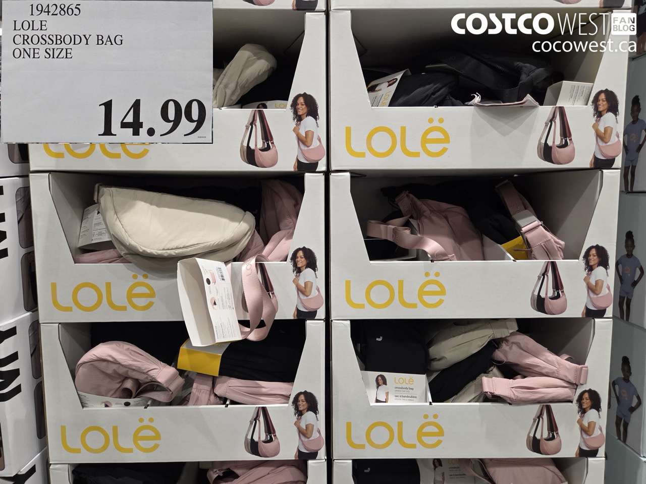 1942865 LOLE CROSSBODY BAG ONE SIZE $14.99