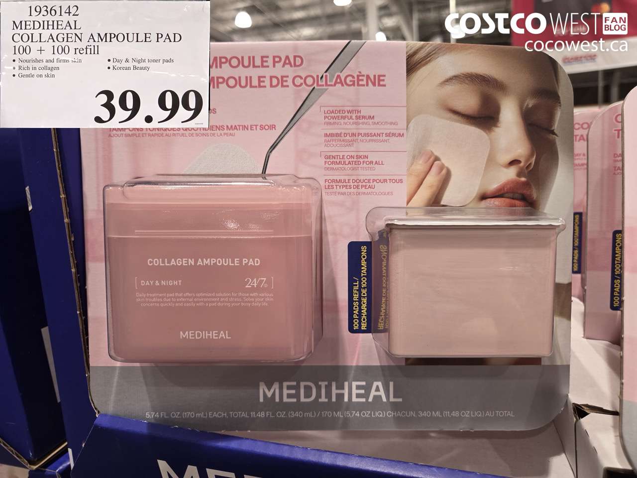 1936142 MEDIHEAL COLLAGEN AMPOULE PAD 100 + 100 REFILL $39.99