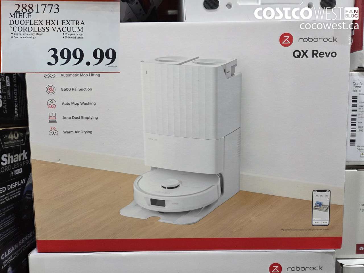 2881773 MIELE DUOFLEX HX1 EXTRA CORDLESS VACUUM $399.99