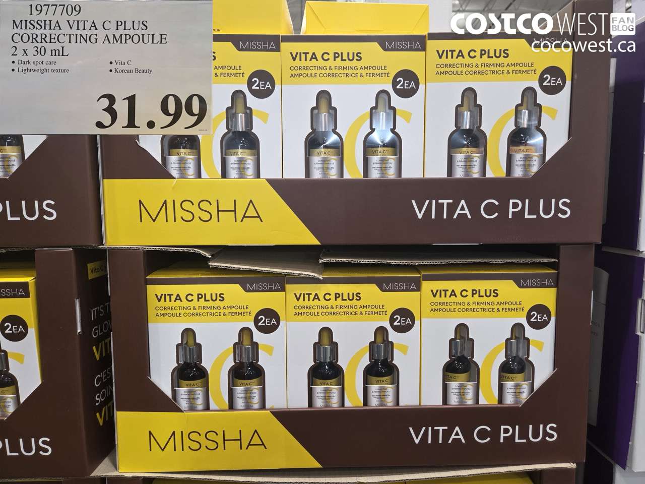1977709 MISSHA VITA C PLUS CORRECTING AMPOULE 2 x 30 mL $31.99