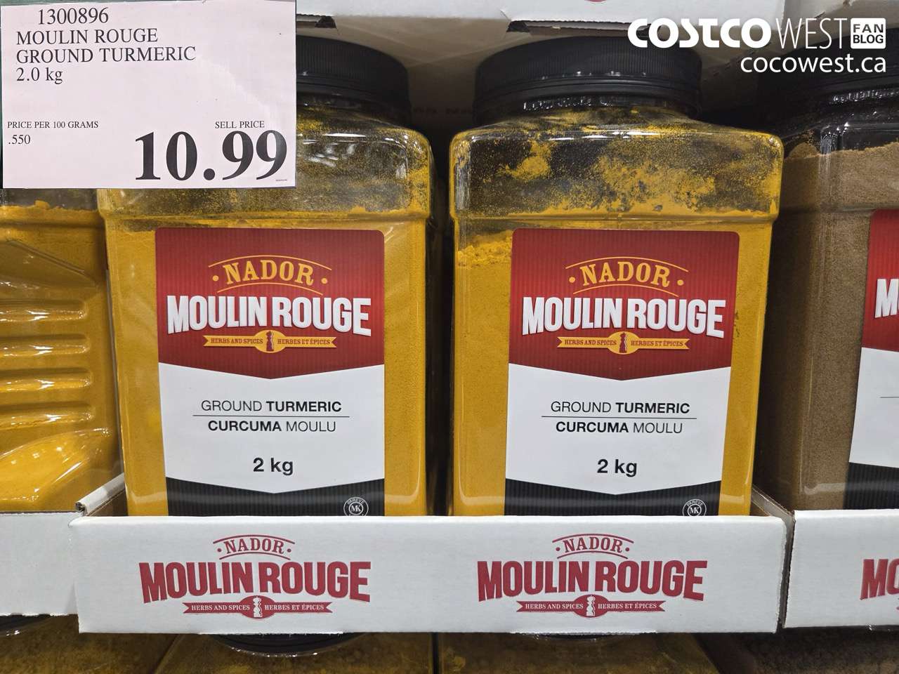 1300896 MOULIN ROUGE GROUND TURMERIC 2.0 kg $10.99