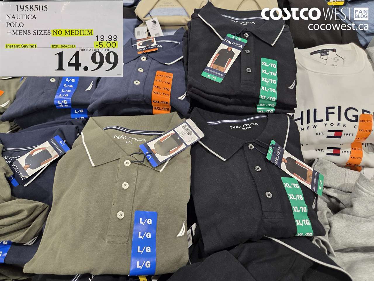 1958505 NAUTICA POLO + MENS SIZES NO MEDIUM ($5.00 INSTANT SAVINGS EXPIRES ON 2026-02-15) $14.99