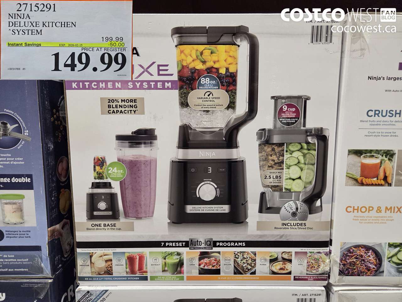 2715291 NINJA DELUXE KITCHEN SYSTEM ($50.00 INSTANT SAVINGS EXPIRES ON 2026-02-15) $149.99