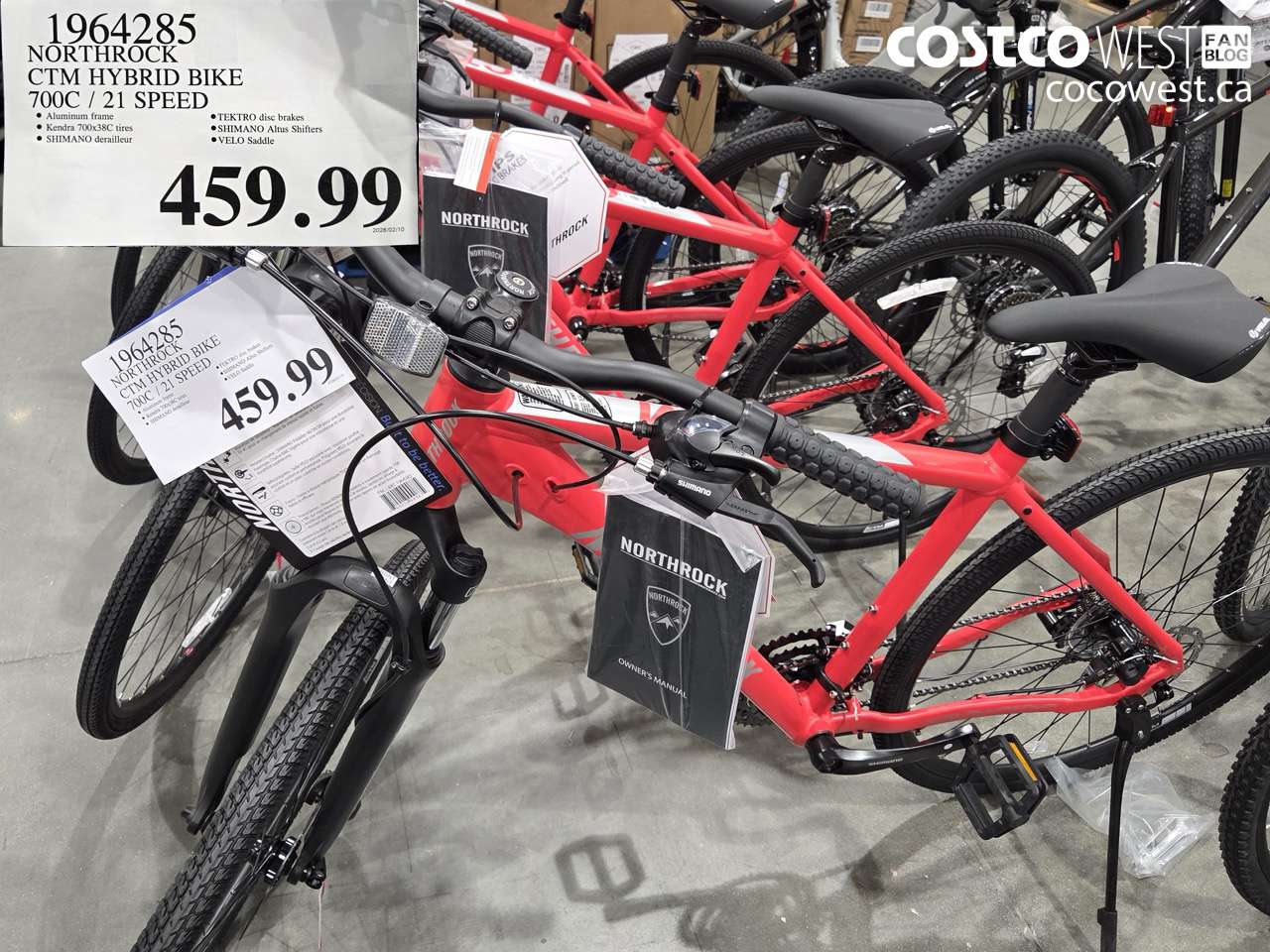 1964285 NORTHROCK CTM HYBRID BIKE 700C / 21 SPEED $459.99