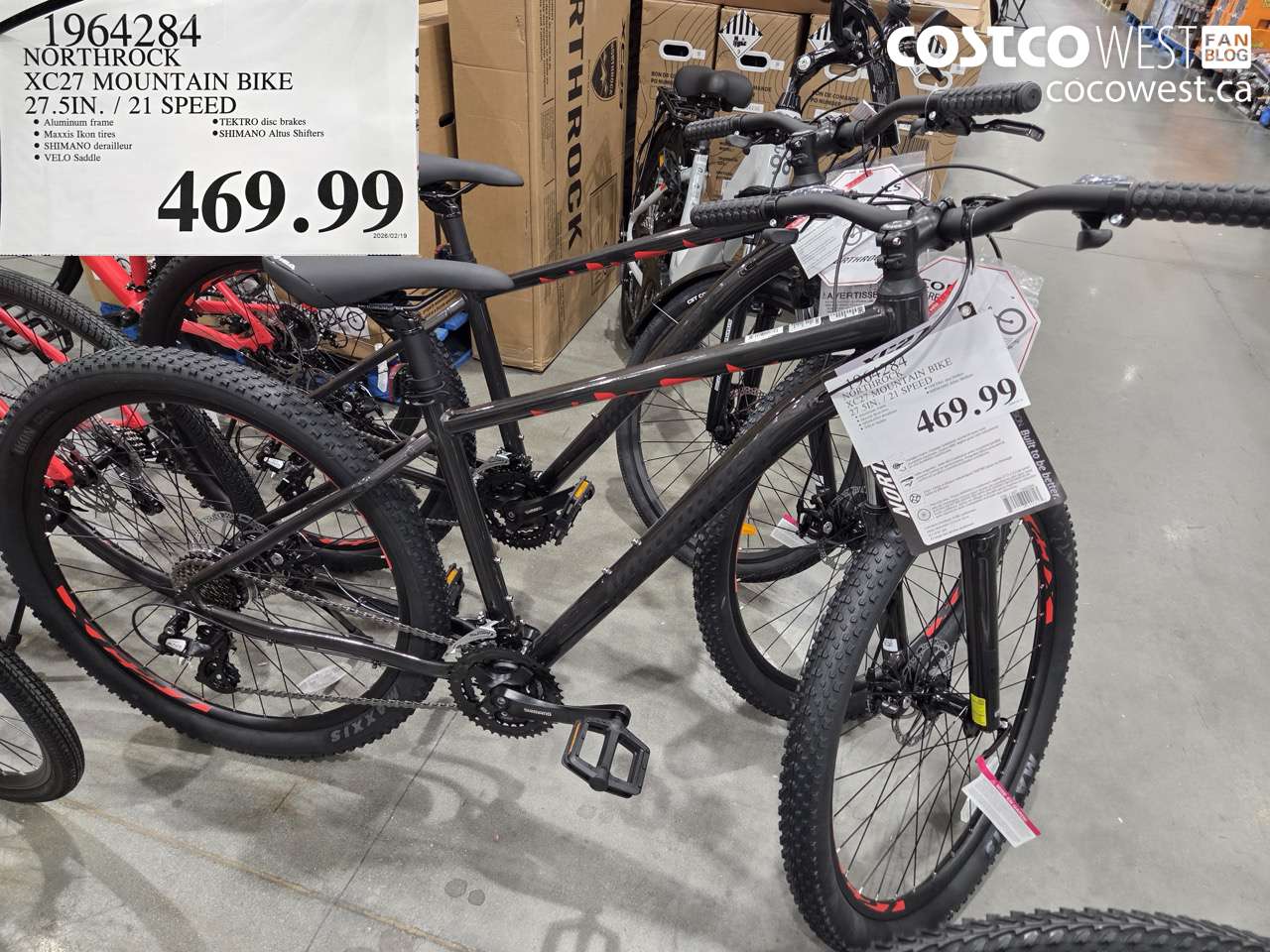 1964284 NORTHROCK XC27 MOUNTAIN BIKE 27.5IN. / 21 SPEED $469.99