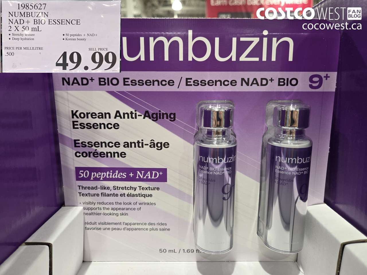 1985627 NUMBUZIN NAD + BIO ESSENCE 2 X 50 mL $49.99