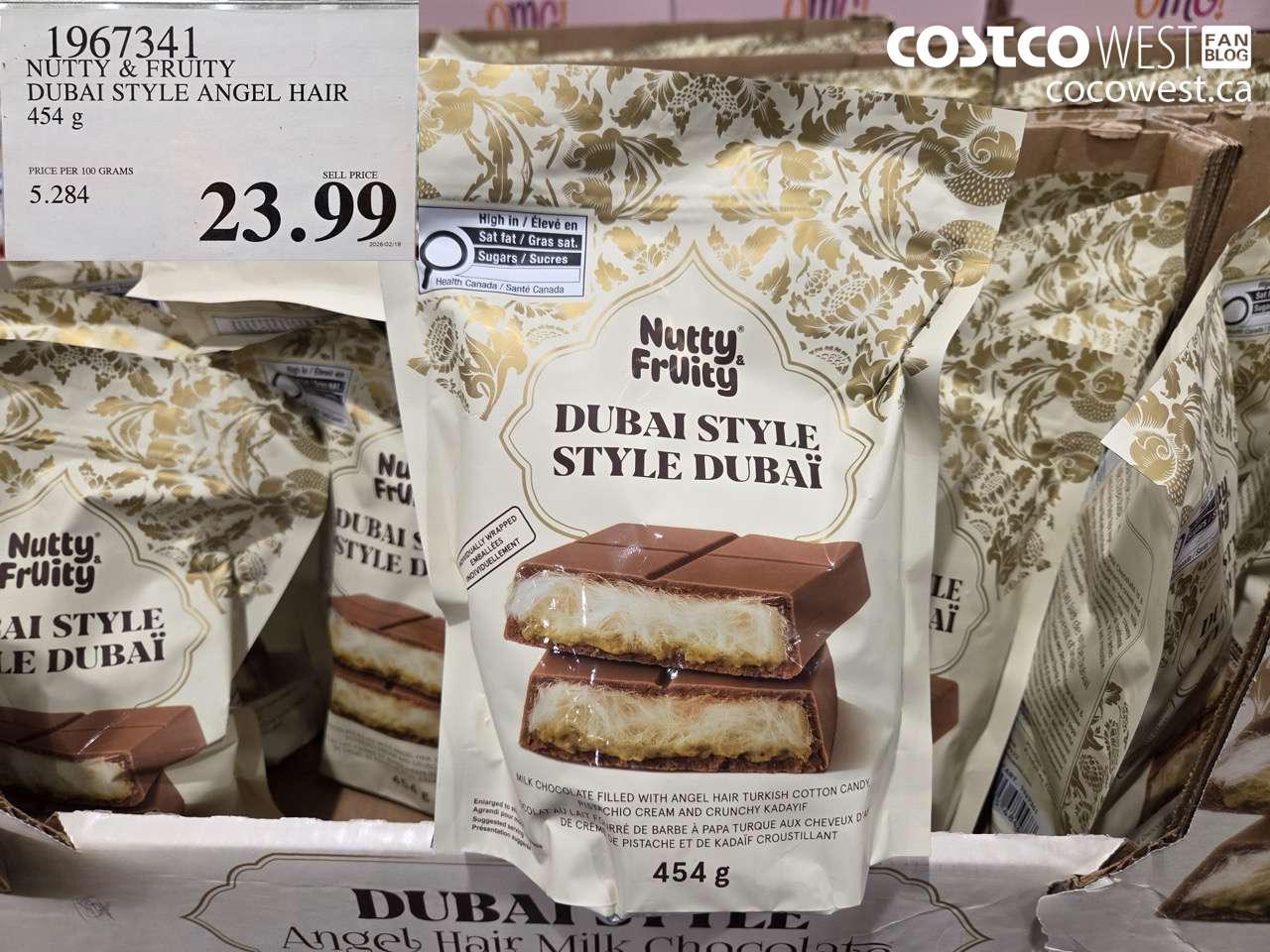 1967341 NUTTY & FRUITY DUBAI STYLE ANGEL HAIR 454 g $23.99