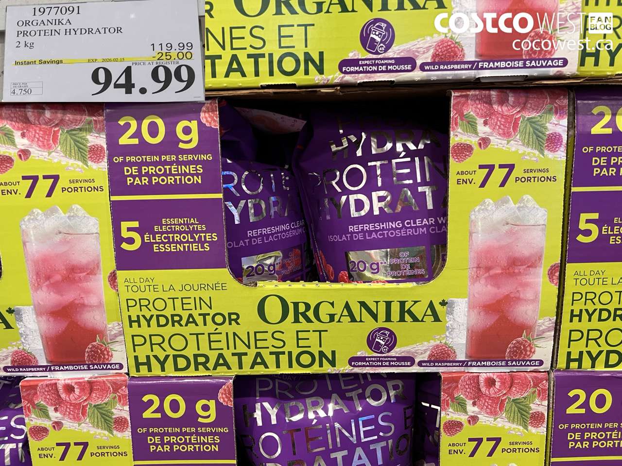 1977091 ORGANIKA PROTEIN HYDRATOR 2KG ($25.00 INSTANT SAVINGS EXPIRES ON 2026-02-15) $94.99