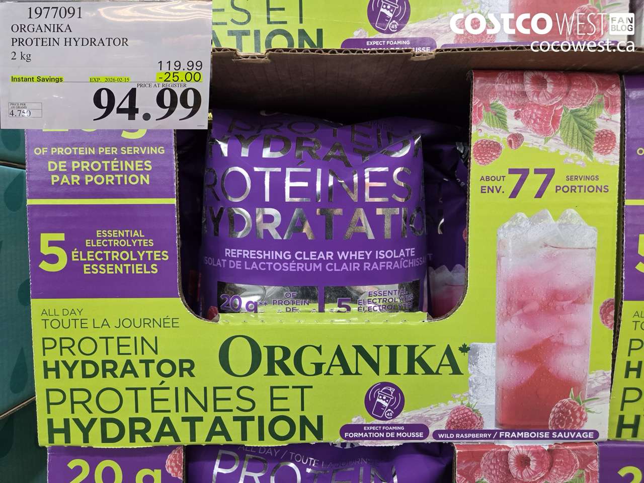 1977091 ORGANIKA PROTEIN HYDRATOR 2 KG ($25.00 INSTANT SAVINGS EXPIRES ON 2026-02-15) $94.99