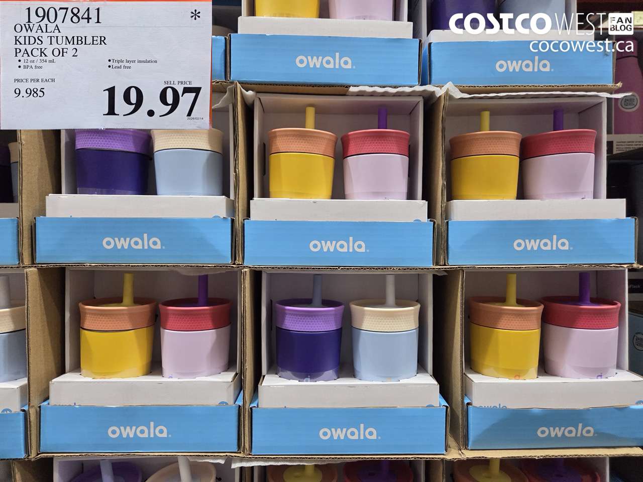 1907841 OWALA KIDS TUMBLER PACK OF 2 $19.97