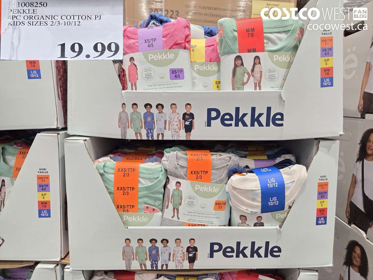 1008250 PEKKLE PC ORGANIC COTTON PJ KIDS SIZES 2/3-10/12 $19.99