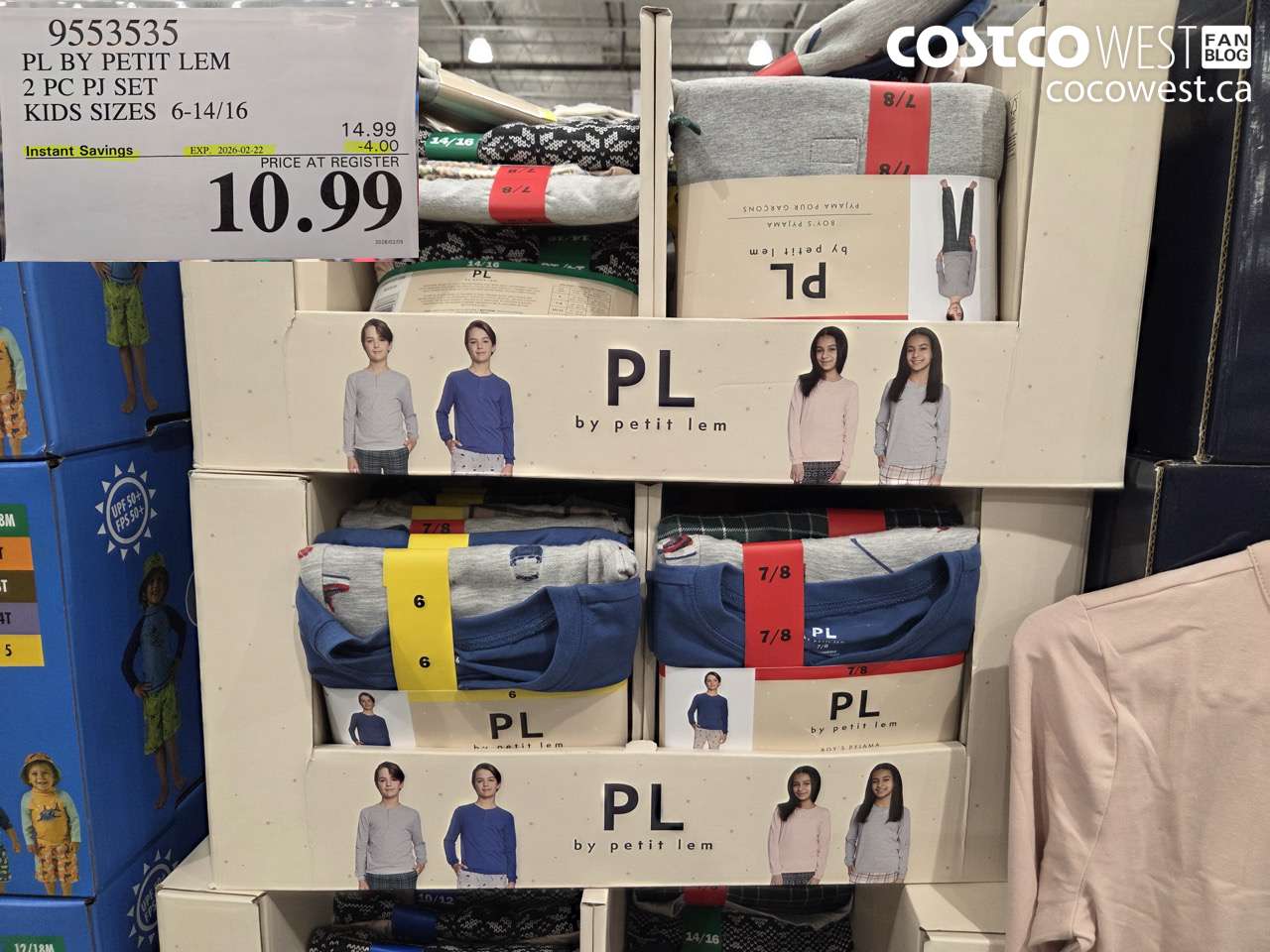 9553535 PL BY PETIT LEM 2 PC PJ SET KIDS SIZES 6-14/16 ($4.00 INSTANT SAVINGS EXPIRES ON 2026-02-22) $10.99