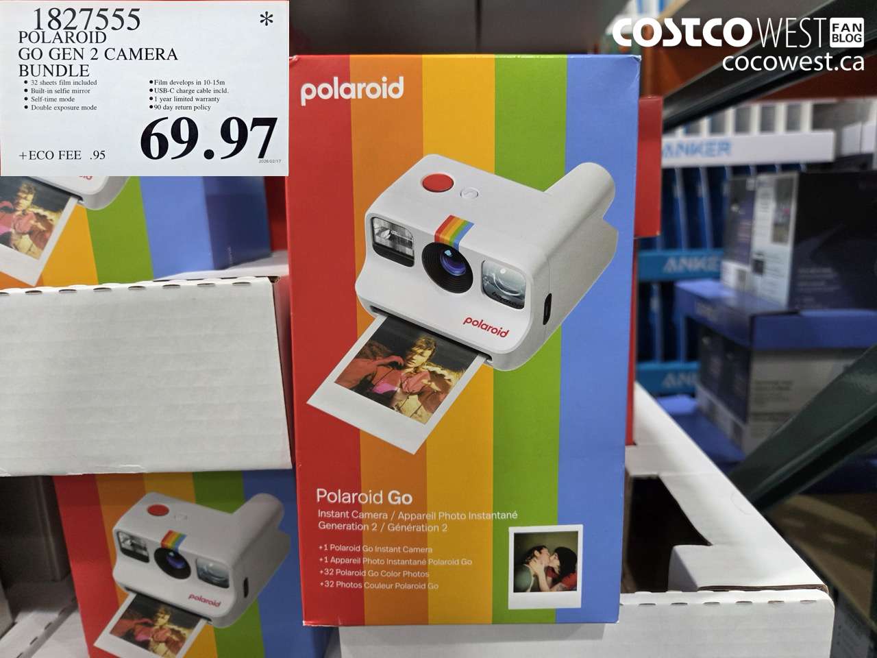 1827555 POLAROID GO GEN 2 CAMERA BUNDLE $69.97