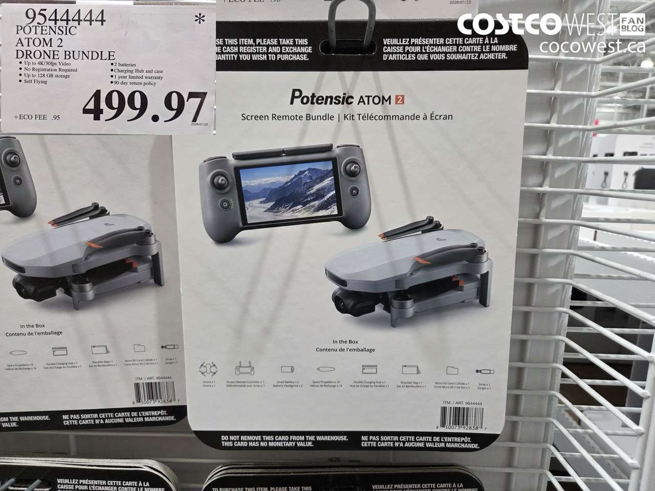 9544444 POTENSIC ATOM 2 DRONE BUNDLE $499.97