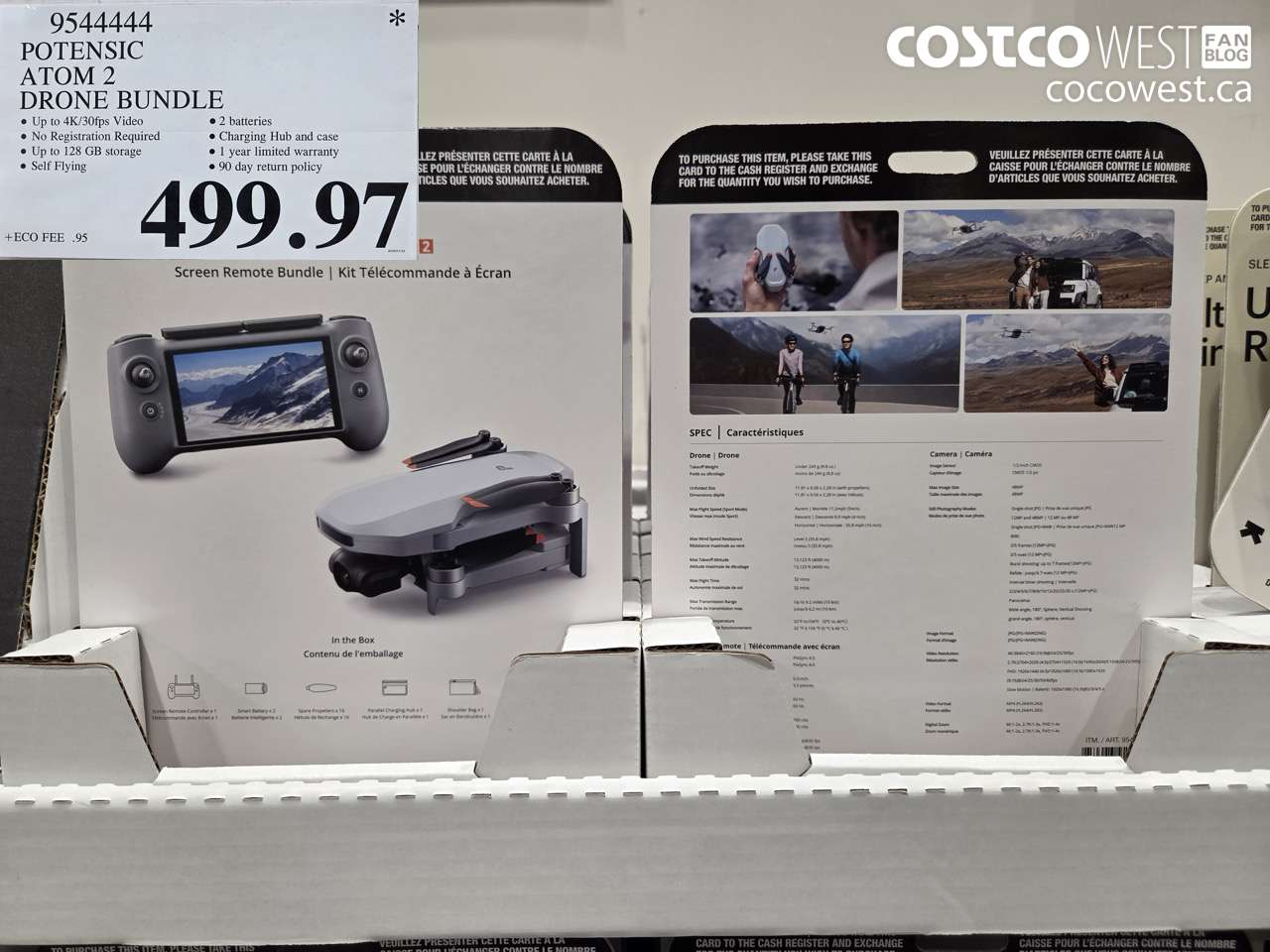 9544444 POTENSIC ATOM 2 DRONE BUNDLE $499.97