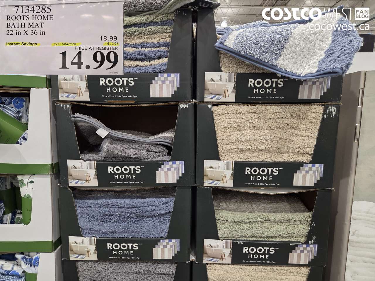 7134285 ROOTS HOME BATH MAT 22 in X 36 in ($4.00 INSTANT SAVINGS EXPIRES ON 2026-02-08) $14.99