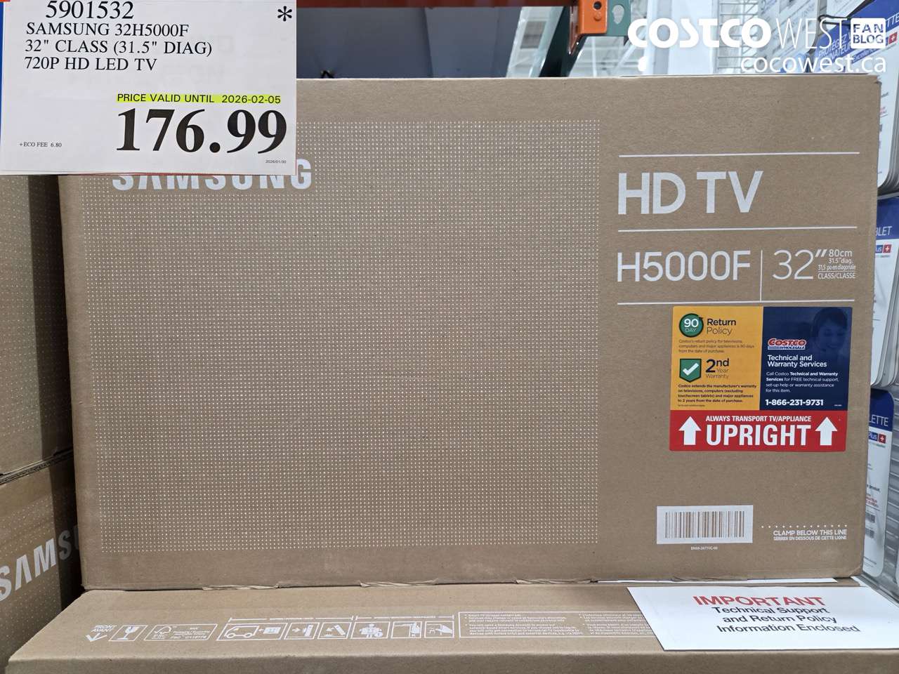 5901532 SAMSUNG 32HS5000F B82 GEASS GB 125-2 DIAG) 720P HD LED TV (EXPIRES ON 2026-02-05) $176.99
