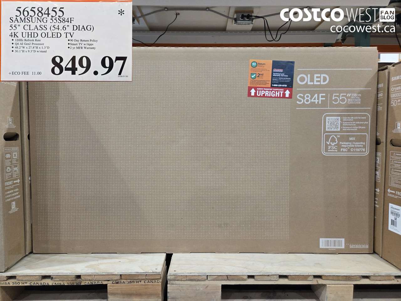 5658455 SAMSUNG 55S84F 55