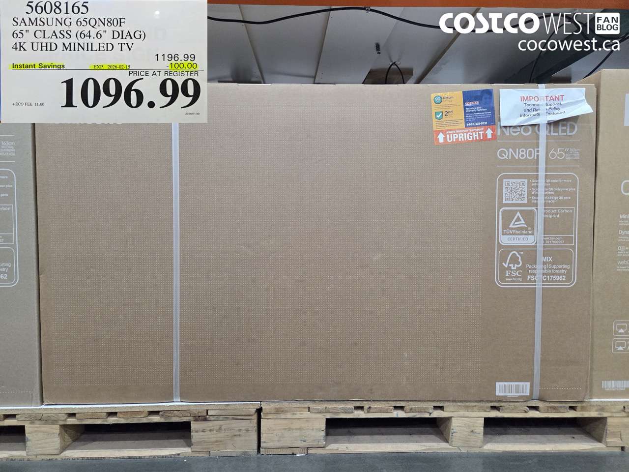 5608165 SAMSUNG 65QN80F 65