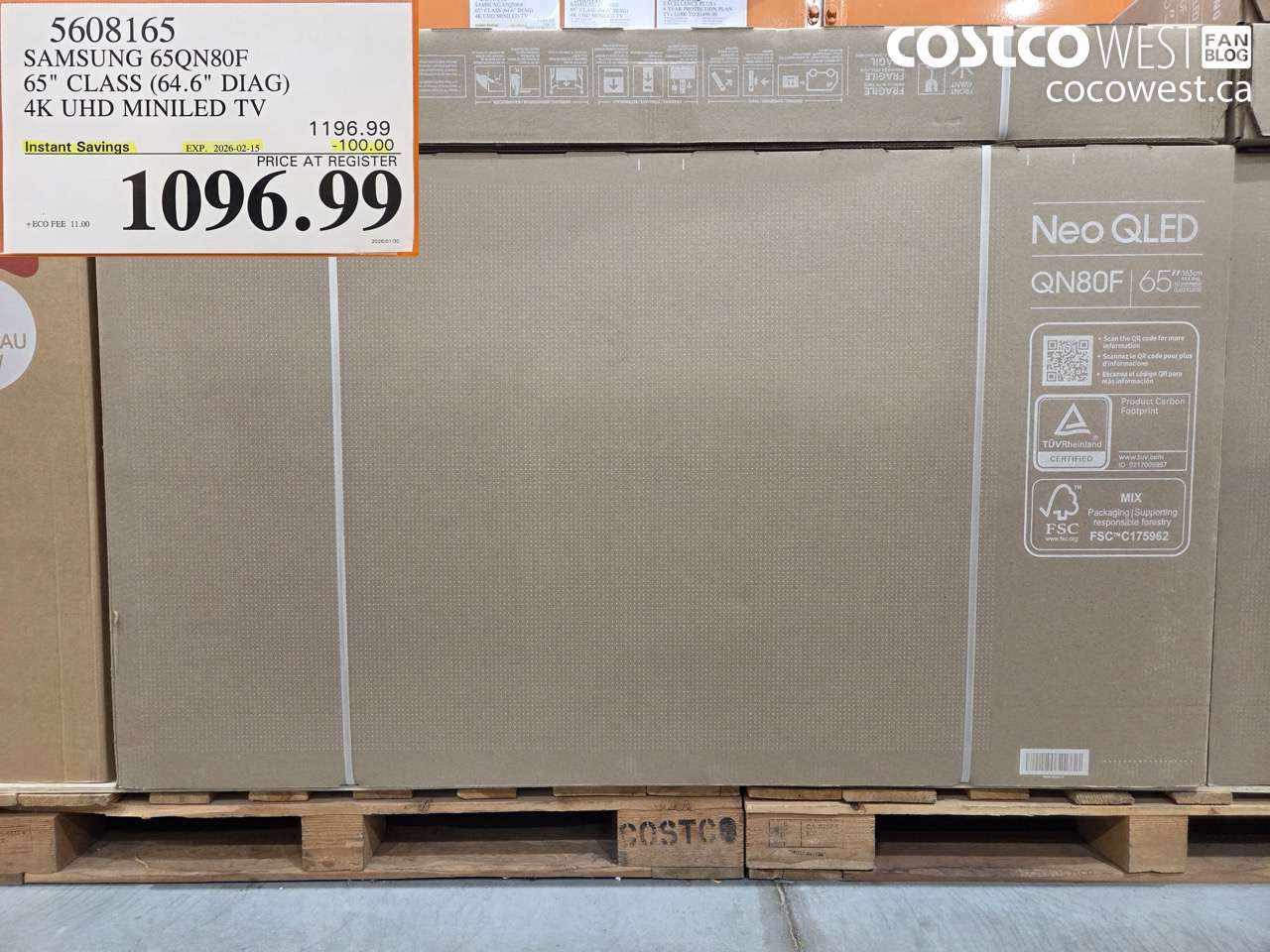 5608165 SAMSUNG 65QN80F 65