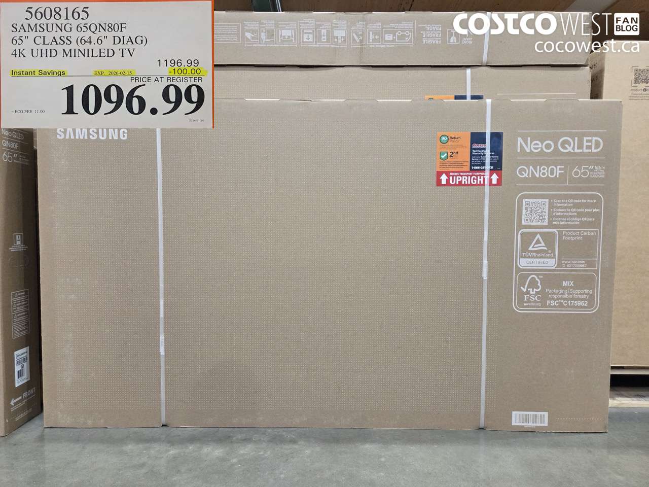 56081565 SAMSUNG 65QN80F 65