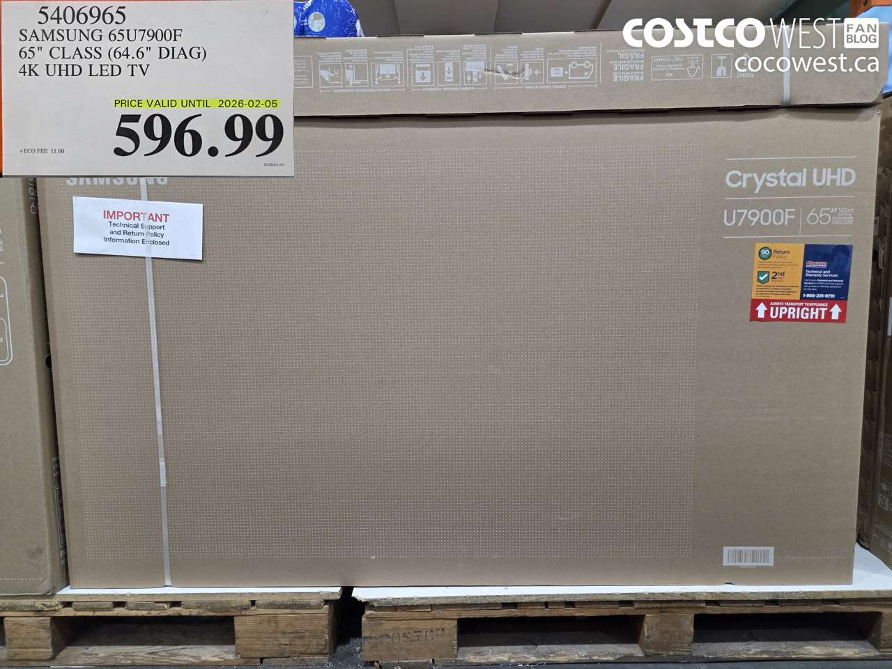 5406965 SAMSUNG 65U7900F 65