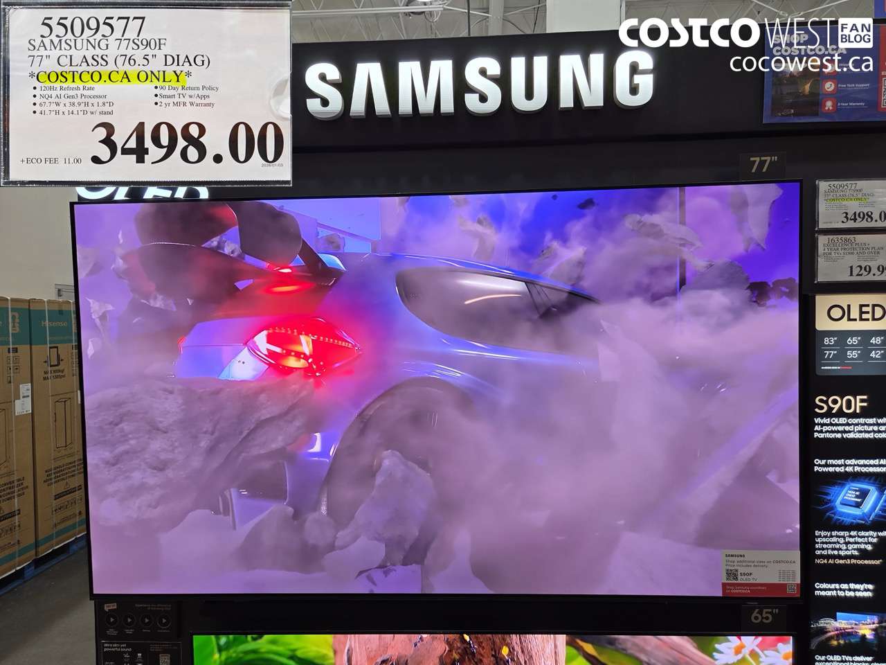 5509577 SAMSUNG 77S90F 77