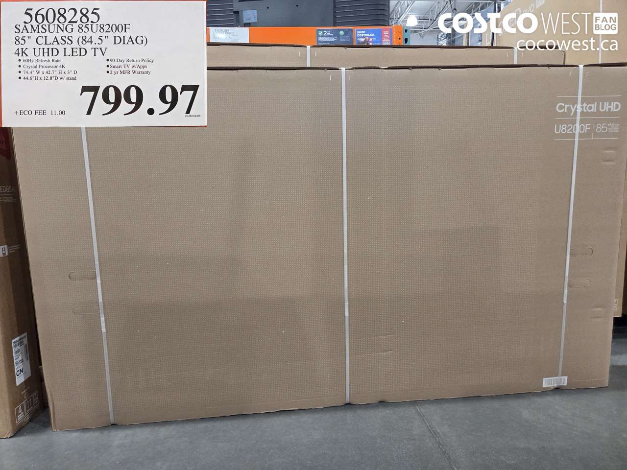 5608285 SAMSUNG 85U8200F 85