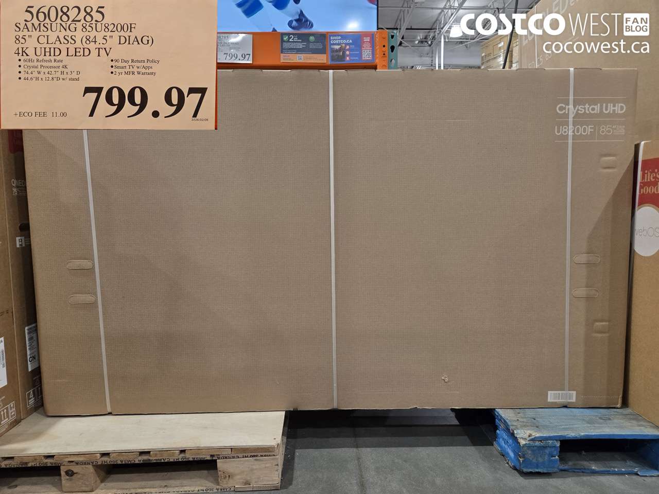 5608285 SAMSUNG 85U8200F 85