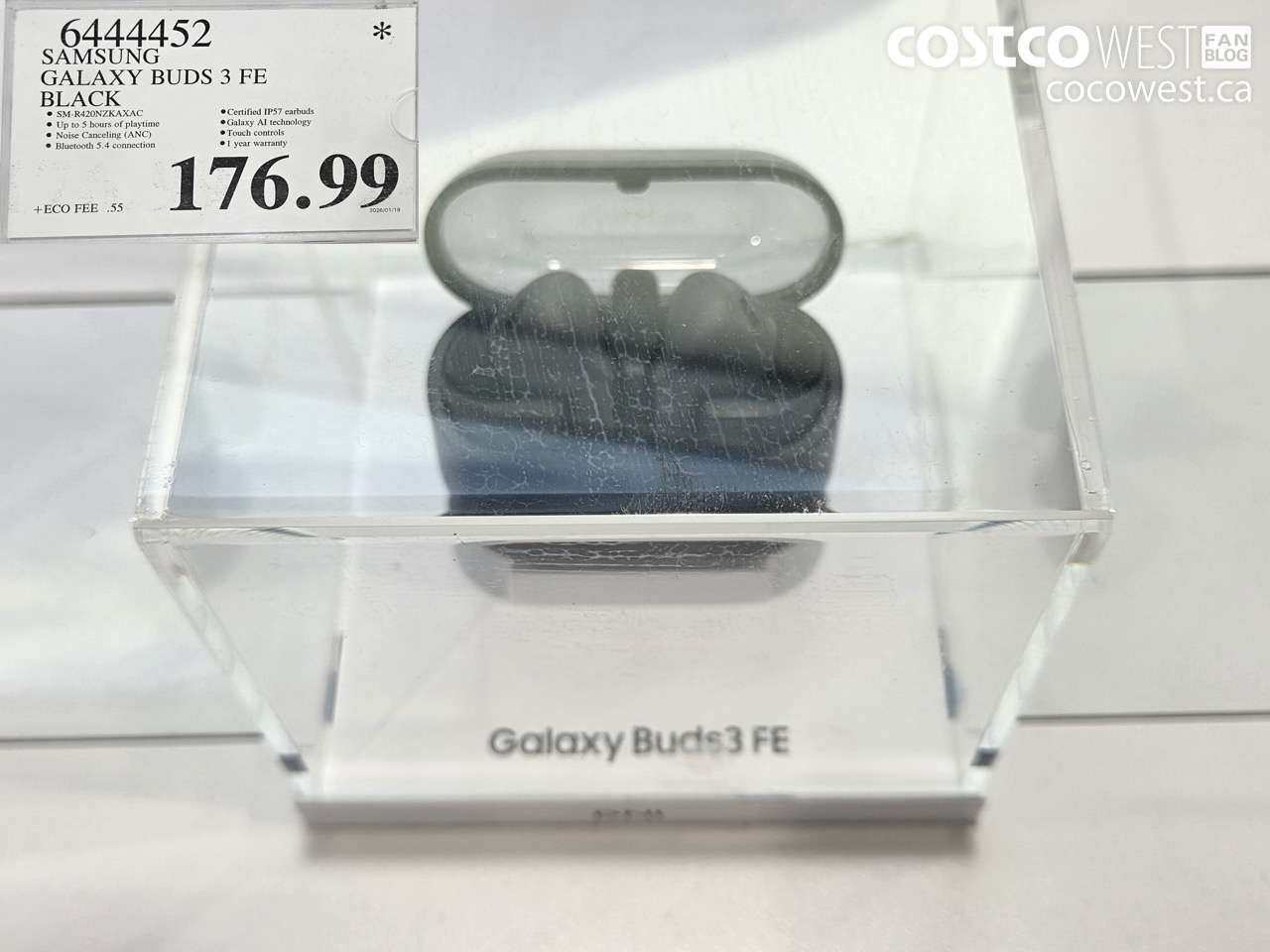 6444452 SAMSUNG GALAXY BUDS 3 FE BLACK $176.99