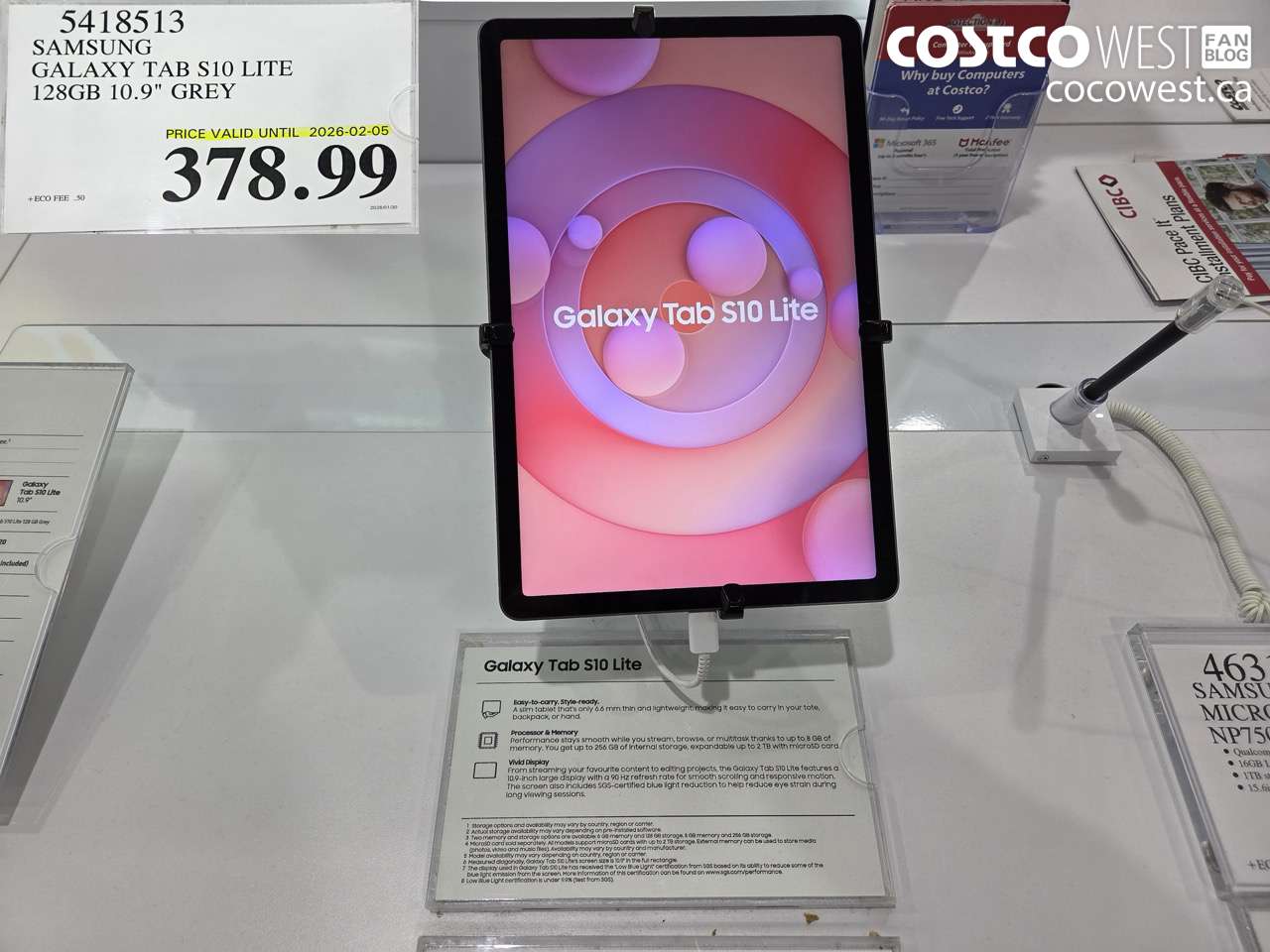 5418513 SAMSUNG GALAXY TAB S10 LITE 128GB 10.9