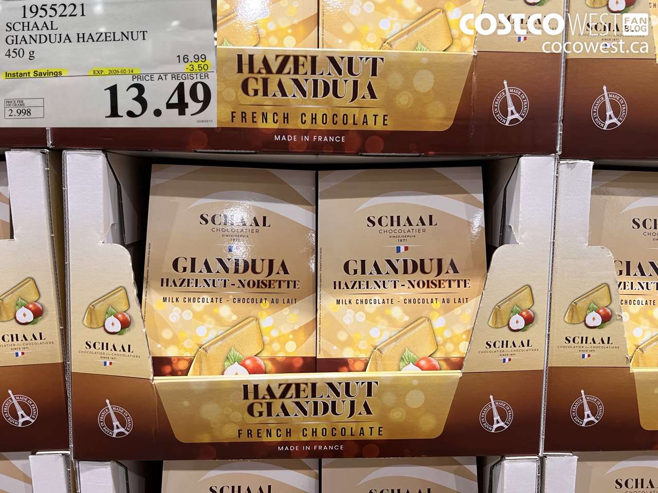 1955221 SCHAAL GIANDUJA HAZELNUT 450 g ($3.50 INSTANT SAVINGS EXPIRES ON 2026-02-14) $13.49