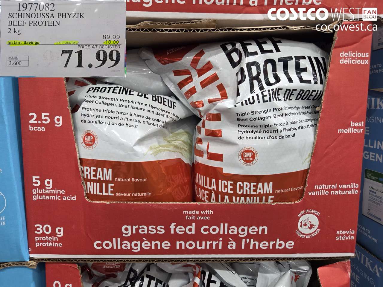 1977082 SCHINOUSSA PHYZIK BEEF PROTEIN 2 kg ($18.00 INSTANT SAVINGS EXPIRES ON 2026-02-22) $71.99