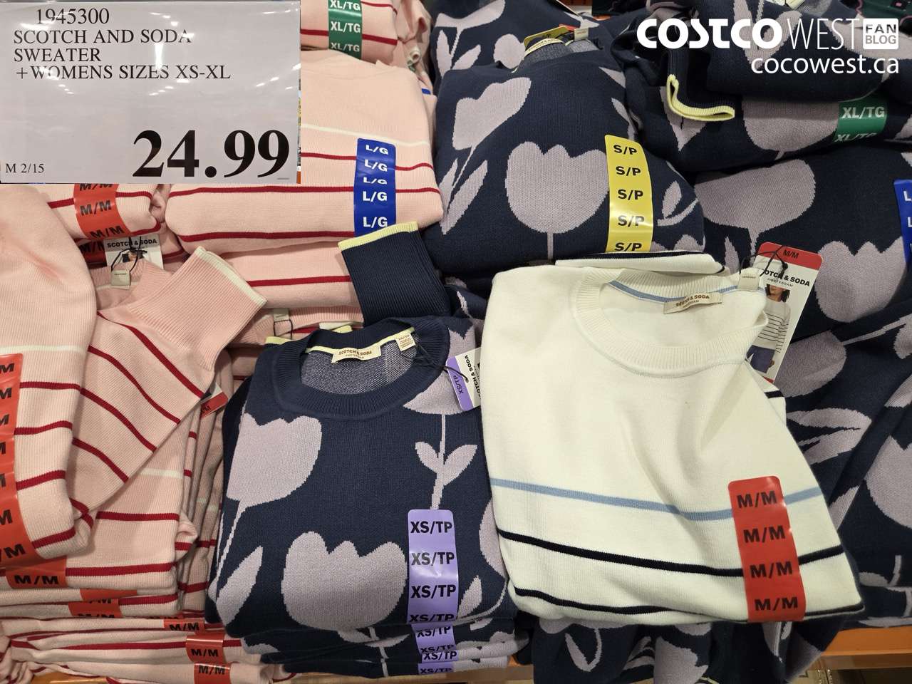 1945300 SCOTCH AND SODA SWEATER + WOMENS SIZES XS-XL $24.99