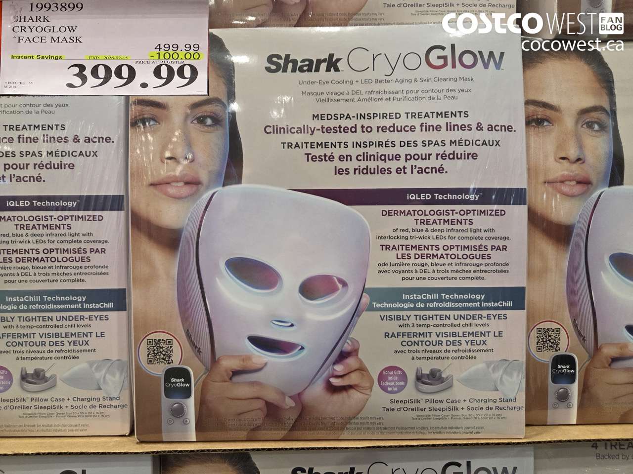 1993899 SHARK CRYOGLOW FACE MASK ($100.00 INSTANT SAVINGS EXPIRES ON 2026-02-15) $399.99