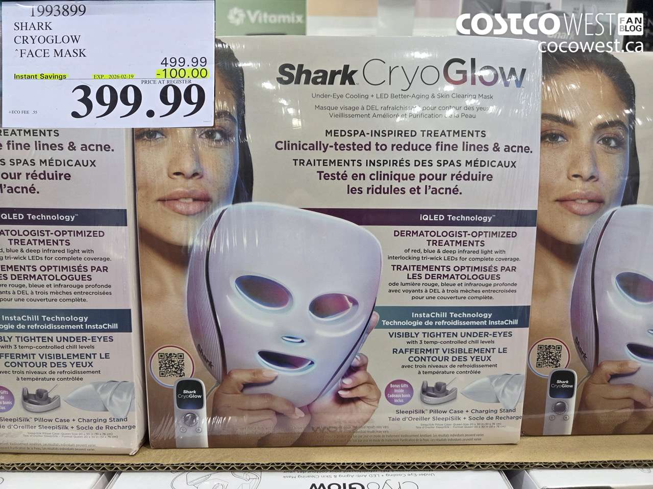 1993899 SHARK CRYOGLOW FACE MASK ($100.00 INSTANT SAVINGS EXPIRES ON 2026-02-19) $399.99