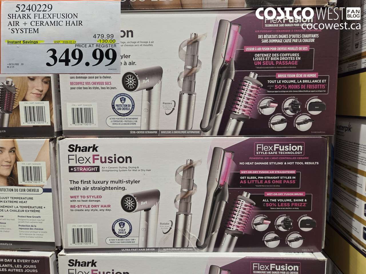 52402229 SHARK FLEXFUSION AIR + CERAMIC HAIR SYSTEM ($130.00 INSTANT SAVINGS EXPIRES ON 2026-02-15) $349.99