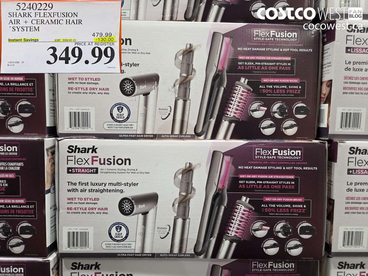 52402229 SHARK FLEXFUSION AIR + CERAMIC HAIR SYSTEM ($130.00 INSTANT SAVINGS EXPIRES ON 2026-02-15) $349.99