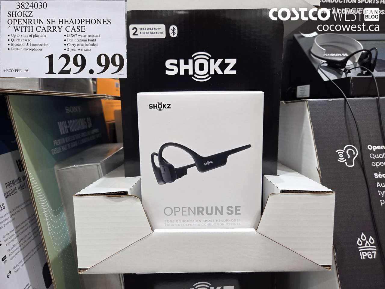 3824030 SHOKZ OPENRUN SE HEADPHONES WITH CARRY CASE $129.99