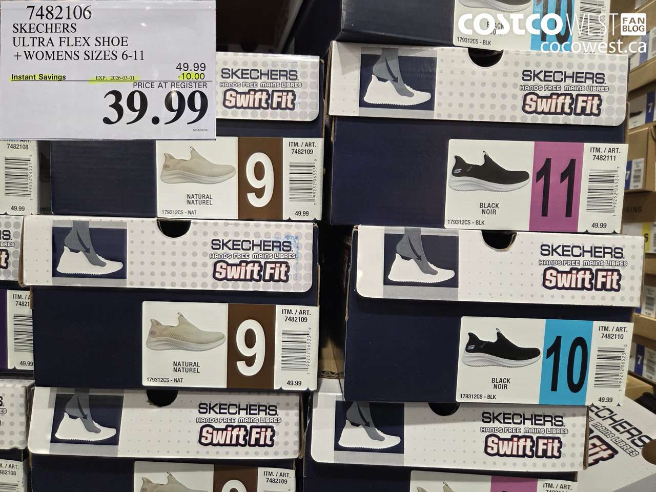 7482106 SKECHERS ULTRA FLEX SHOE + WOMENS SIZES 6-11 ($10.00 INSTANT SAVINGS EXPIRES ON 2026-03-01) $39.99