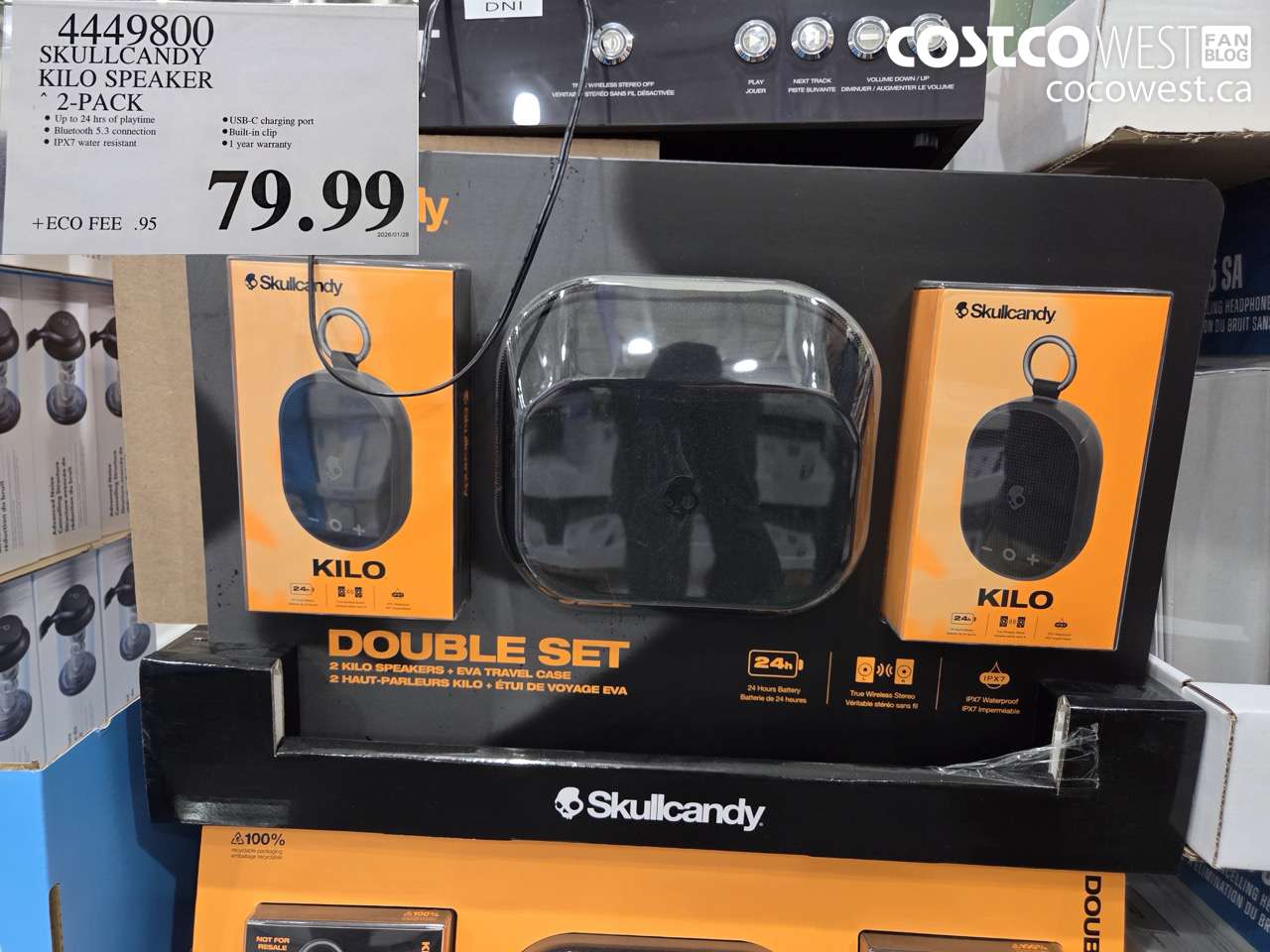 4449800 SKULLCANDY KILO SPEAKER 2-PACK $79.99